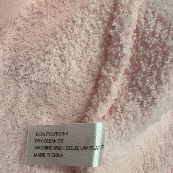 Misscosy Soft fluffy/fuzzy Pink  oversized open cardigan, size 6 - Picture 8 of 9